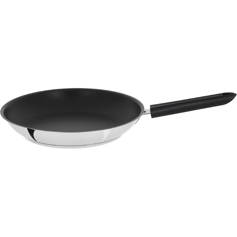 Poêle inox anti-adhésive Cristel Mutine 20 cm - manche fixe