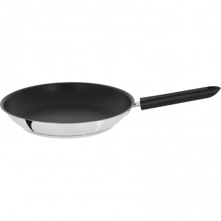 Poêle inox anti-adhésive Cristel Mutine 28 cm - manche fixe - Cristel