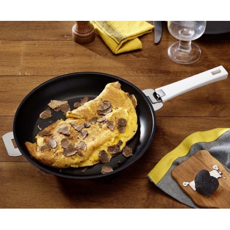 Poêle inox anti-adhésive Mutine 30 cm amovible Cristel