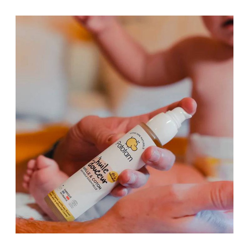 Huile douceur pour le corps Pototam - Vanille et Coton