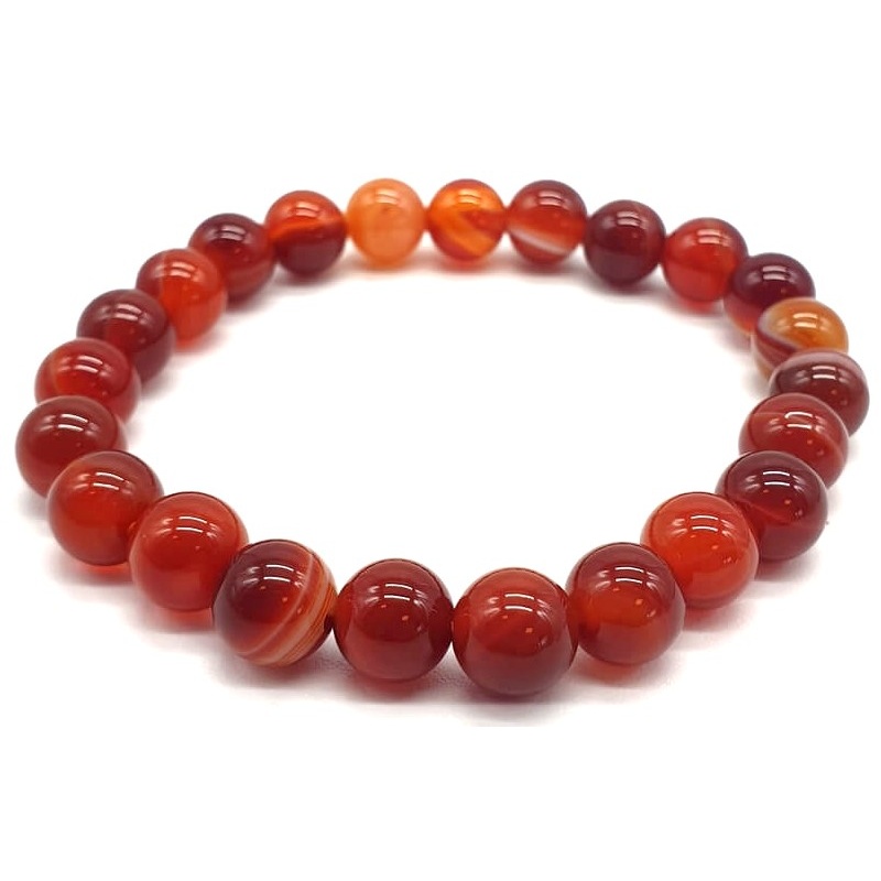 Bracelet Cornaline - 8mm