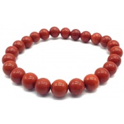 Bracelet Jaspe Rouge - 8mm
