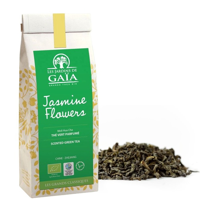 Thé vert bio Jasmine Flowers - 100 gr Les jardins de Gaïa