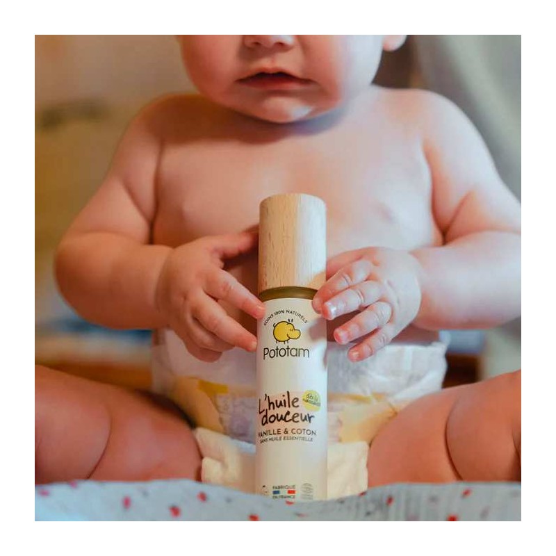 Huile douceur pour le corps Pototam - Vanille et Coton