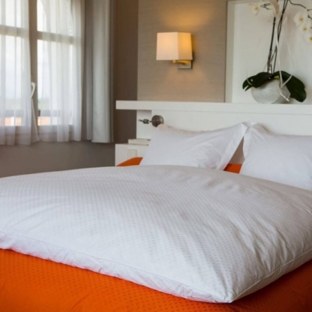  Édredon gonflant jacquard Blanc 140 x 160 cm Manufacture Castex - Manufacture Castex