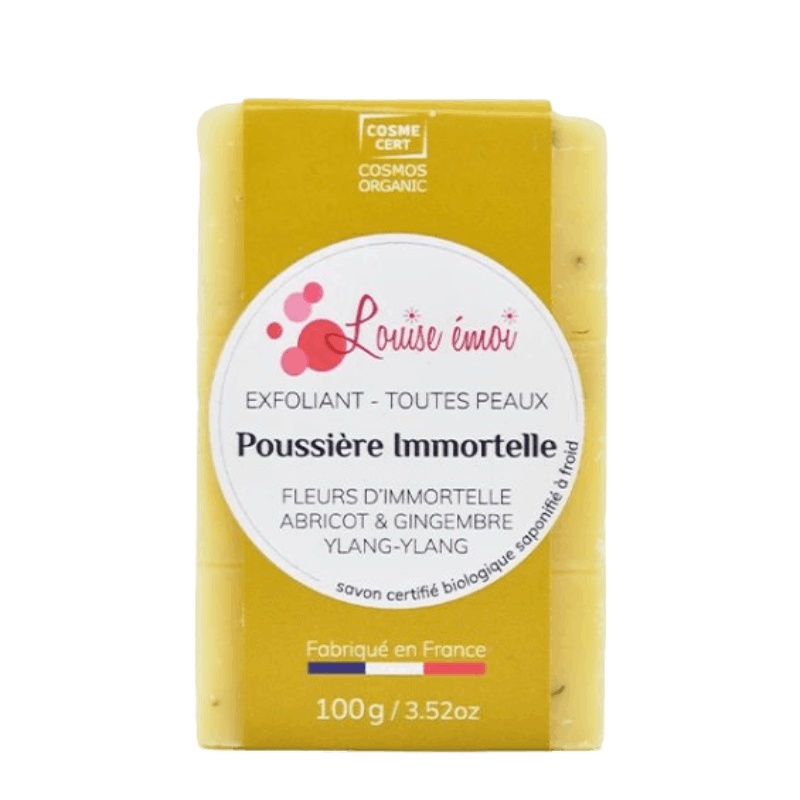Savon surgras Exfoliant Poussière Immortelle Louise Émoi