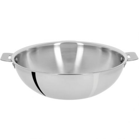 Wok inox Cristel Casteline 24 cm amovible - Cristel