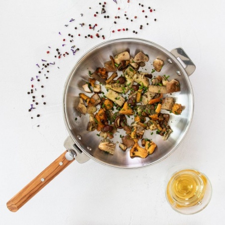 Wok inox Casteline 24 cm Cristel