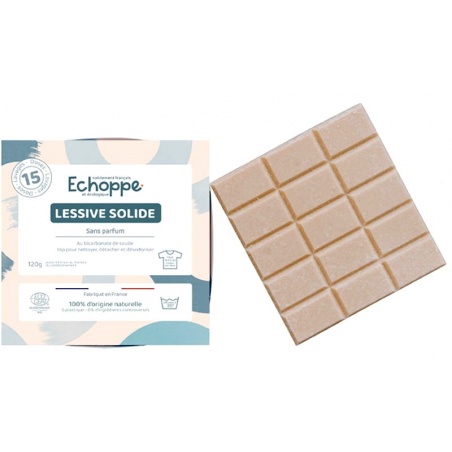 Tablettes de lessive solide Sans Parfum - 15 Lavages Echoppe - Echoppe