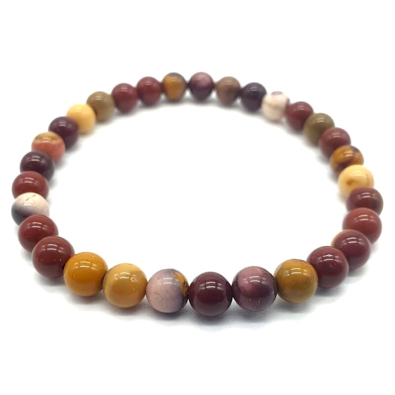 Bracelet Jaspe Mokaïte - 6mm