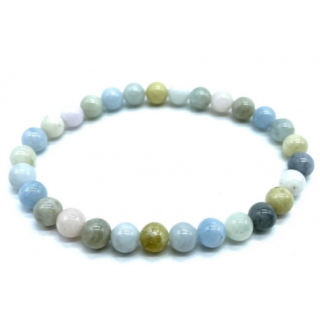 Bracelet Morganite - 6mm - 