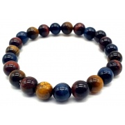 Bracelet de protection 3 œils (Tigre, Taureau, Faucon) 8mm