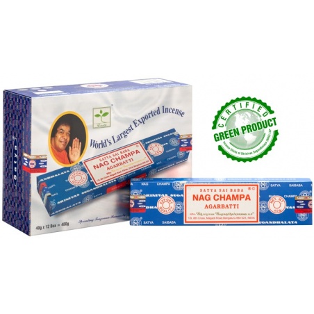 Encens Nag Champa 15g - Lot de 12 boîtes Satya - Satya
