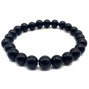 Bracelet Obsidienne noire - 8mm
