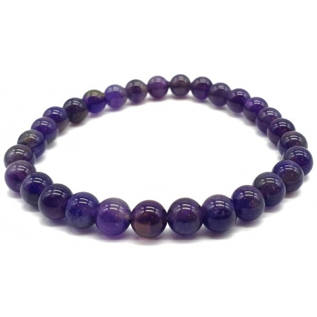 Bracelet Améthyste foncé - 6mm - 