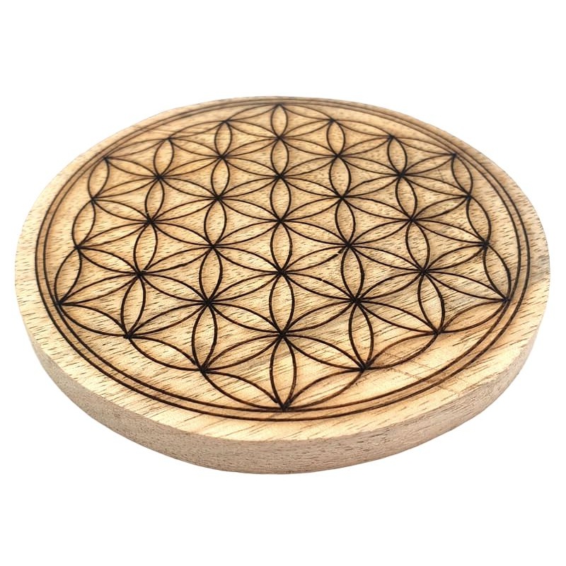 Plaque de rechargement Fleur de Vie 10cm