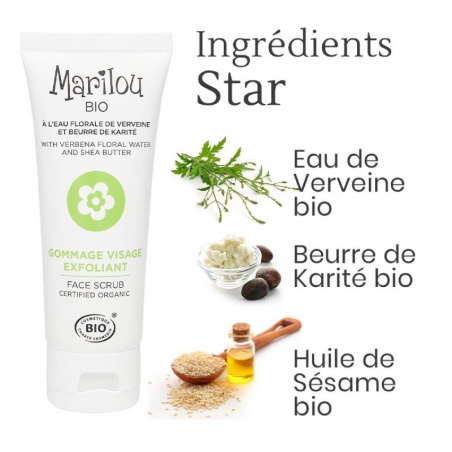Gommage Visage Exfoliant Doux bio Marilou