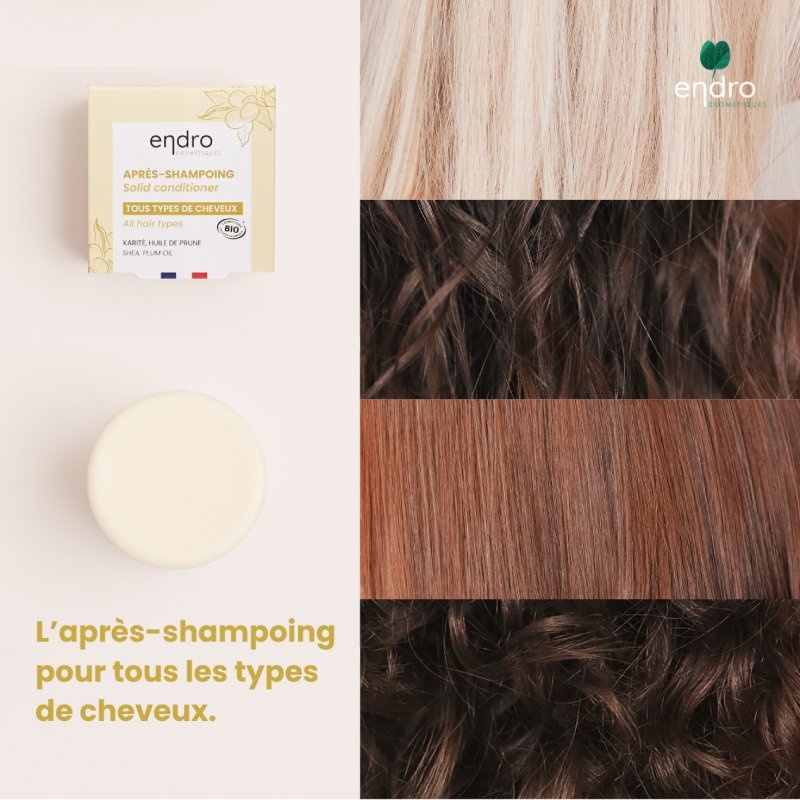 Après-shampoing solide - Monoï coco Endro Cosmétiques