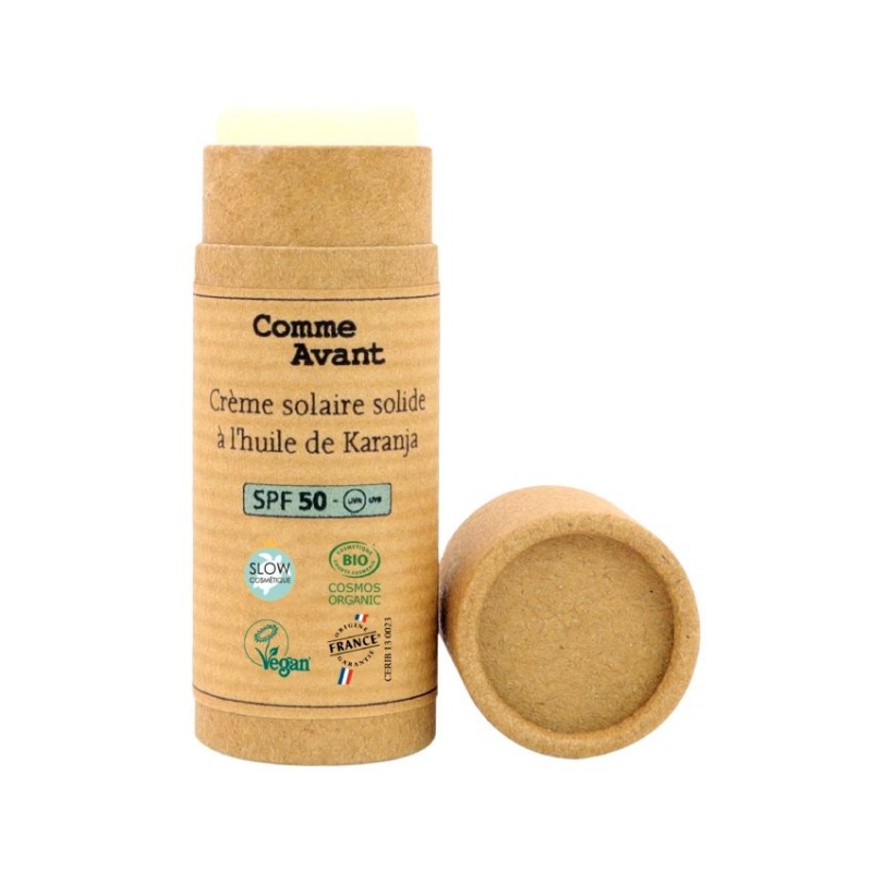 Stick solaire bio SPF50 à l'huile de karanja Comme Avant