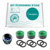 Kit économie d'eau - 3 robinets 1 douche