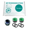 Kit économie d'eau - 2 robinets 1 douche