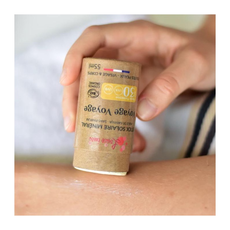 Stick solaire minéral solide bio SPF30 Louise Émoi