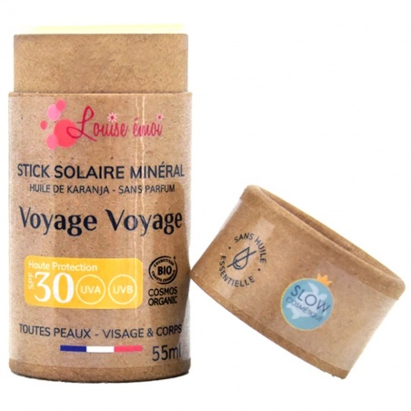 Crème solaire minérale solide SPF30 - sans parfum Louise Émoi - Louise Émoi
