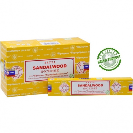 Encens Santal 15g - Lot de 12 boîtes Satya - Satya