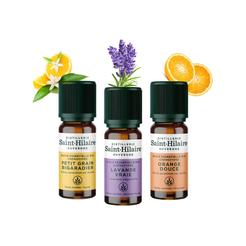 Coffret huiles essentielles relaxantes à diffuser