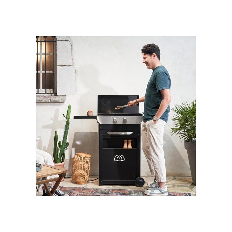 Plancha électrique Original 260 Duo Edition sur chariot Le Marquier