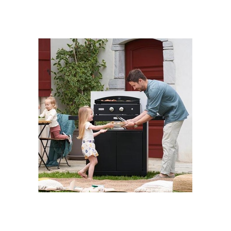 Plancha gaz Pure 260 noire Le Marquier