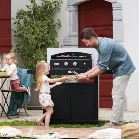 Plancha gaz Pure 260 noire Le Marquier