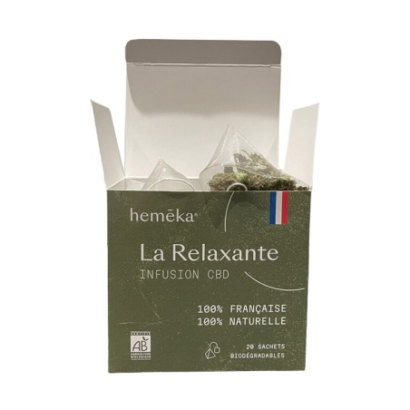 Infusion Chanvre CBD La Relaxante - 20 sachets Heméka