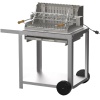 Barbecue Le Marquier Mendy inox 54x32 sur chariot 