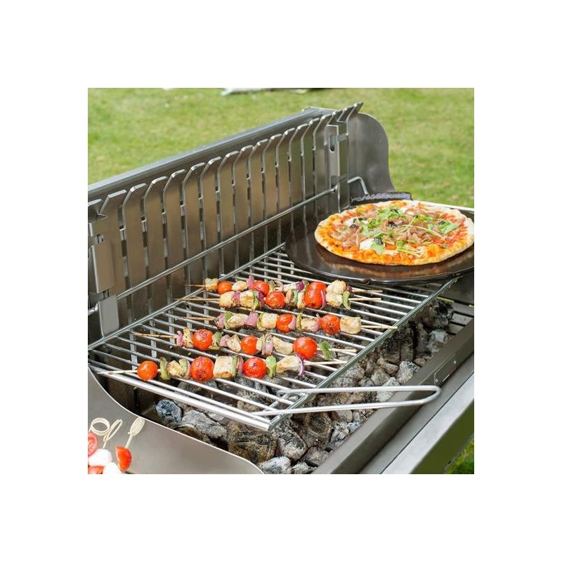 Barbecue Irissarry inox sur chariot Le Marquier