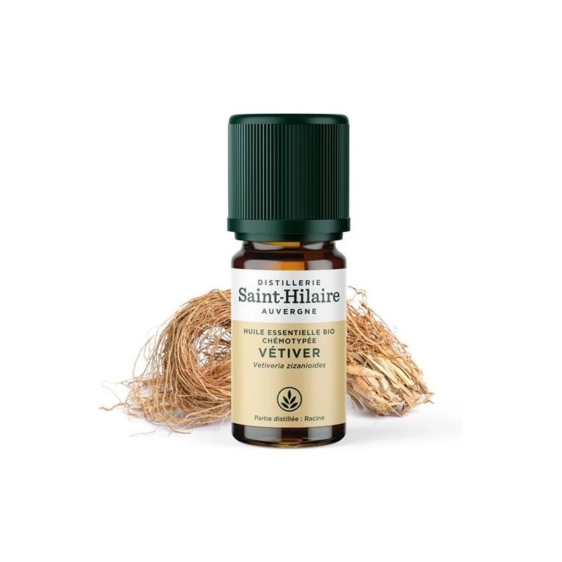 Huile essentielle de Vétiver bio