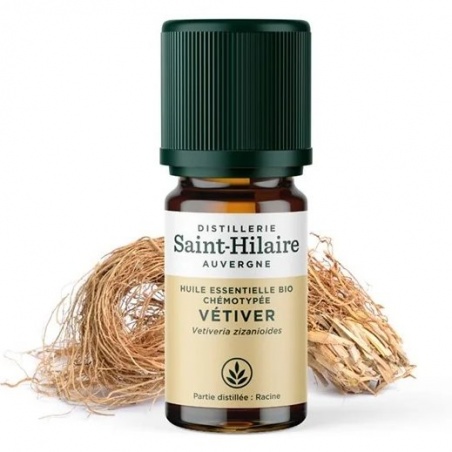 Huile essentielle de Vétiver bio - Distillerie Saint-Hilaire