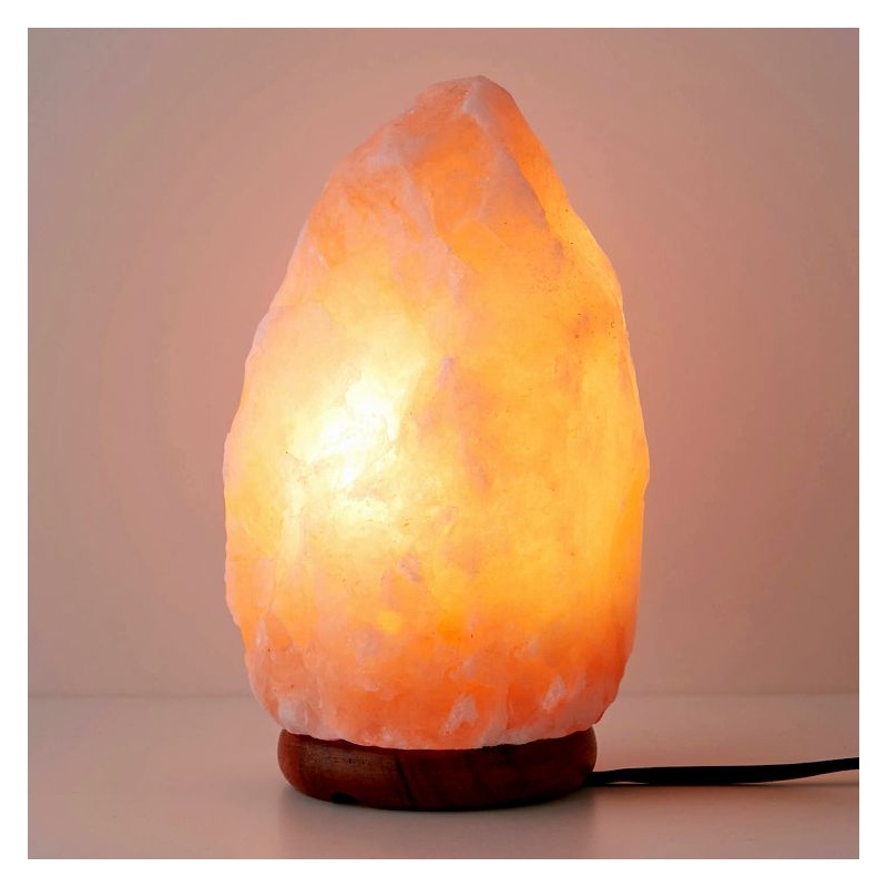 Lampe de Sel de l'Himalaya brut allumée - 1 à 2 kg