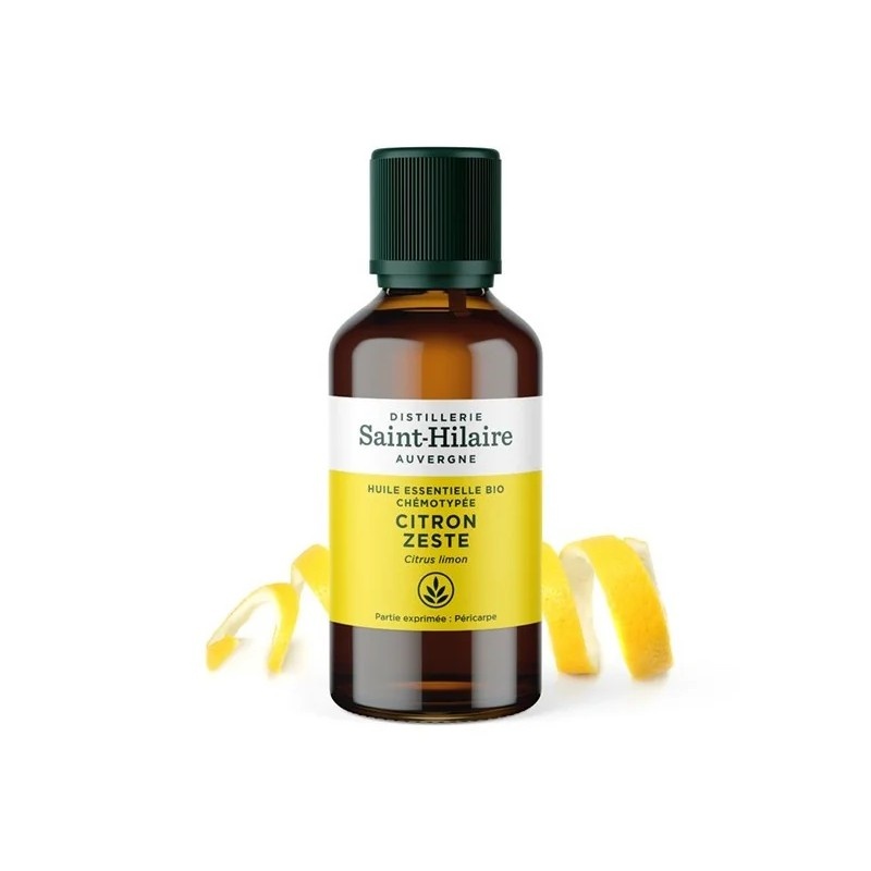 Huile essentielle Citron Zeste Bio - 50 ml Distillerie Saint-Hilaire