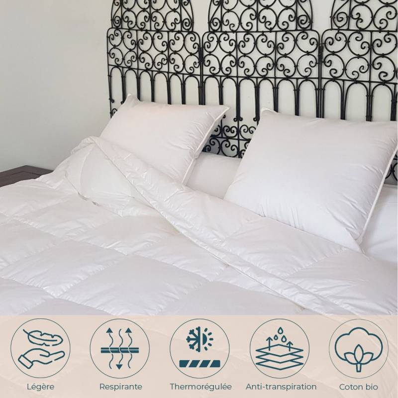 Couette fraicheur King Size canard - 280 x 240 cm Manufacture Castex