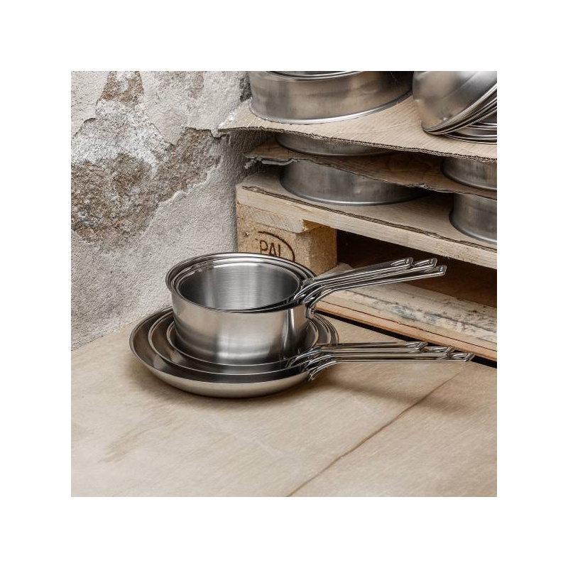 Poêle et casserole inox Cristel collection 1826