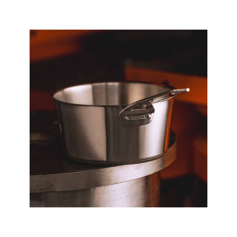 Casserole inox brossé 1826 Cristel