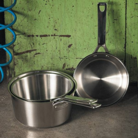 Casserole Cristel 1826 en inox brossé