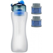 Pack Gourde filtrante ÖKO 1L Bleue + 2 filtres de remplacement