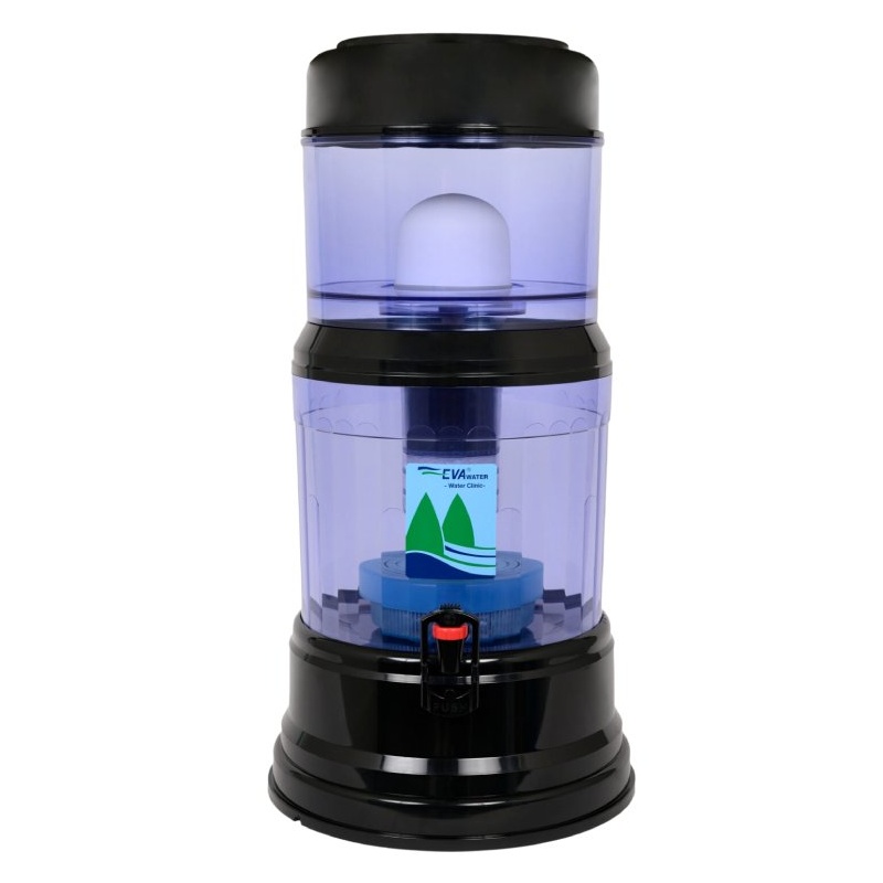 Fontaine filtrante EVA 12L noire avec système magnétique - 1200 BEP