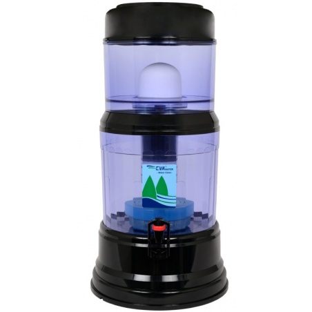 Fontaine filtrante EVA 12L noire avec système magnétique - 1200 BEP - Fontaine EVA