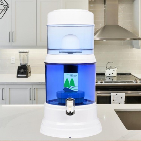 Fontaine filtrante EVA 12 Litres en verre avec système magnétique
