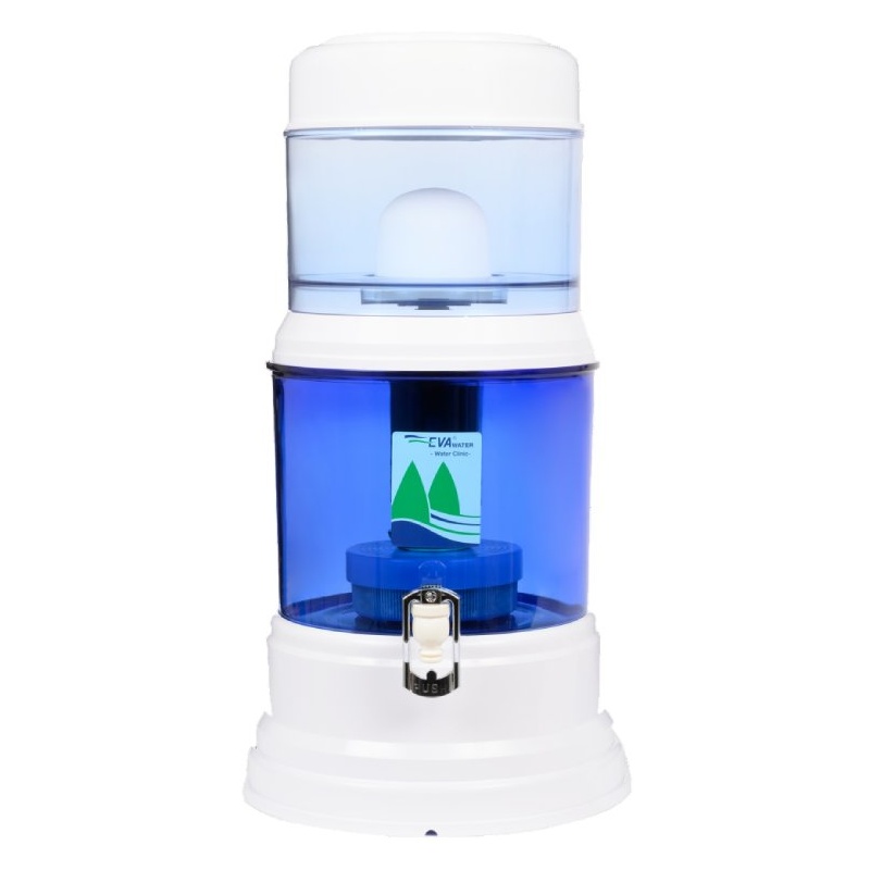 Fontaine EVA filtrante 12L en verre avec système magnétique