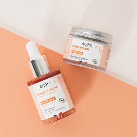 Duo Bonne Mine - Sérum vitaminé & Crème Bonne Mine Endro Cosmétiques
