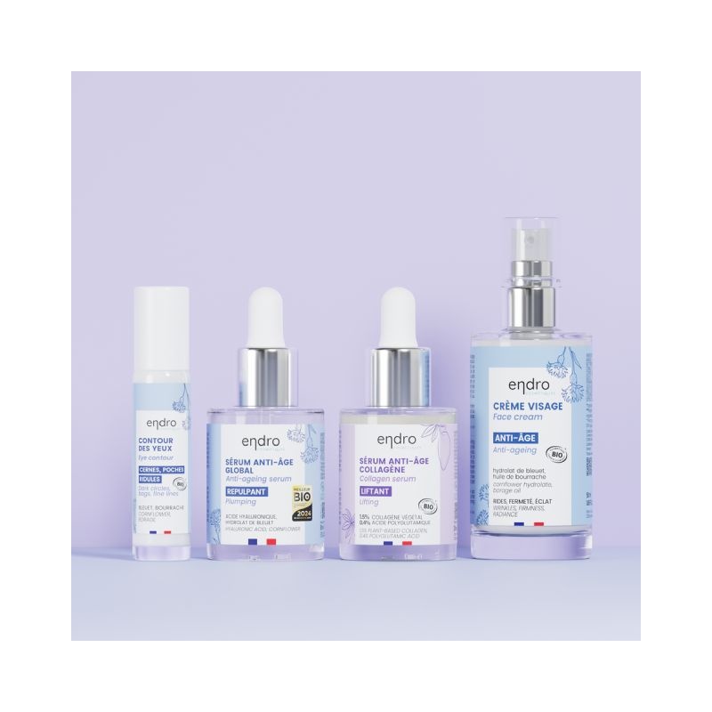 Routine visage anti-âge complète pour peaux matures Endro Cosmétiques